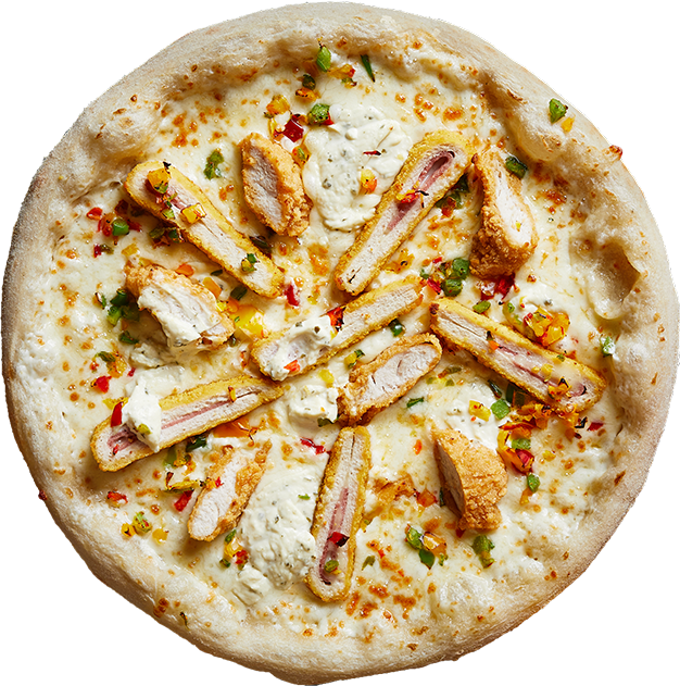 Notre pizza Originale Five, photographiée entière